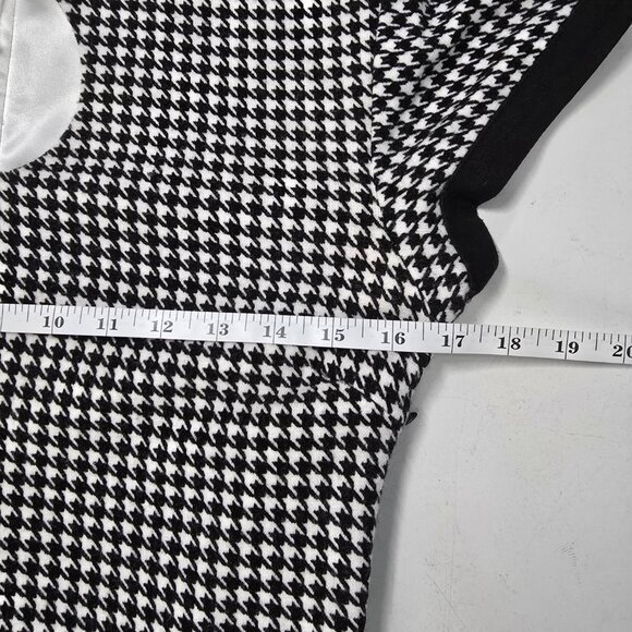Sourpuss Black and White Houndstooth Mod Dress - Picture 6 of 10
